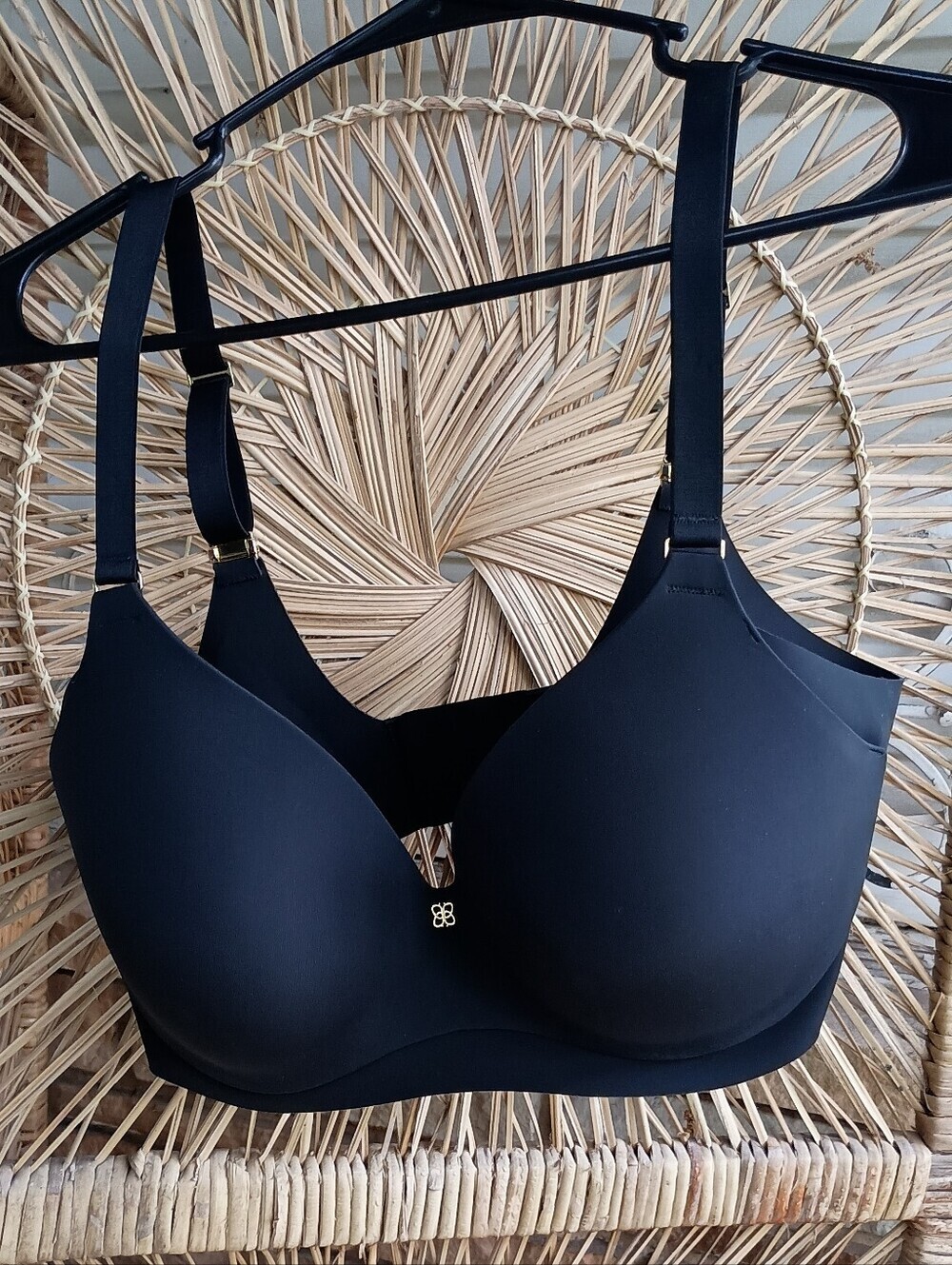 Honeylove Nordstrom Black Seamless Moulded T-Shirt Bra_34E